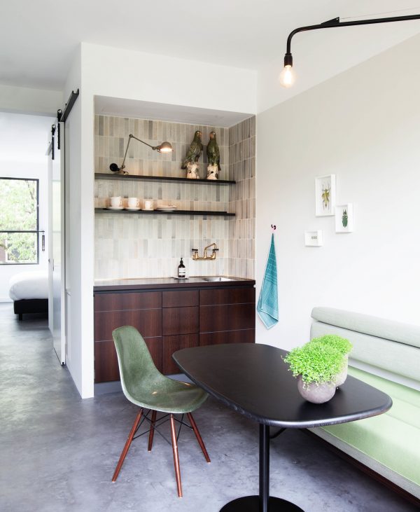 Stout&Co Amsterdam MixedGreenRoom Overview Seating Area Kitchenette ...